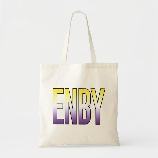 Bolso De Tela ENBY - No binario (Frente)