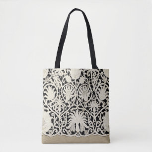 Bolso De Tela Encaje Antiguo de Boda Lino Blanco Clásico Precios