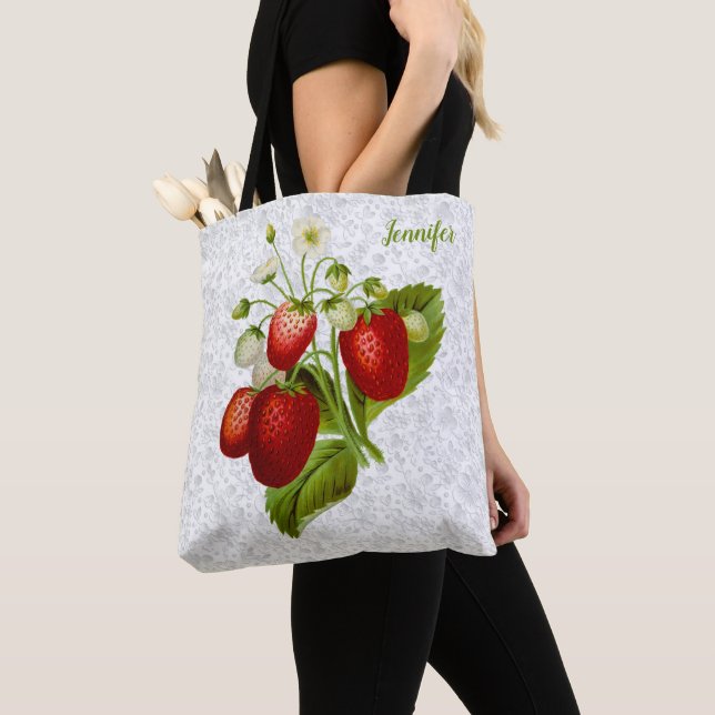 Bolso De Tela Encaje de Fresa (Detalle)