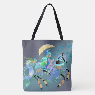 Bolso De Tela Encantada equitación