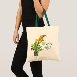 Bolso De Tela Encantador Calla Lily Boda Tote Bag