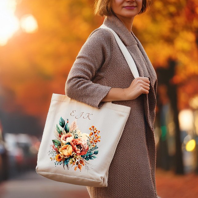 Bolso De Tela Encantador monograma de otoño (Subido por el creador)