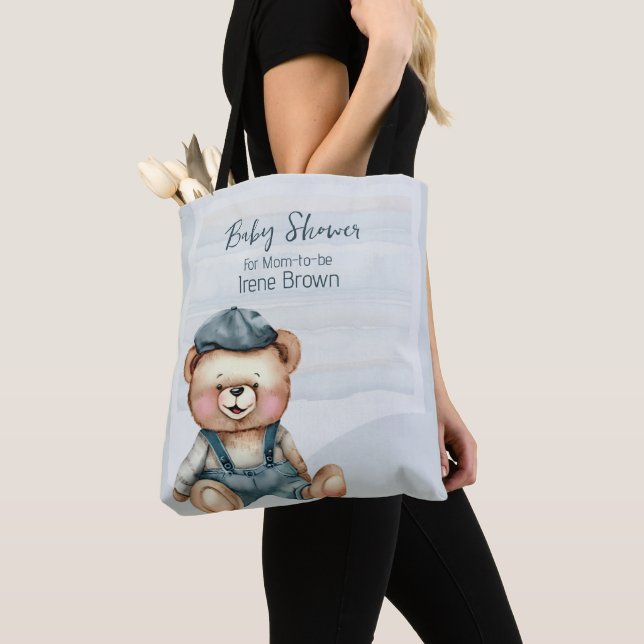 Bolso De Tela Encantador Tote temático de Baby Shower (Detalle)