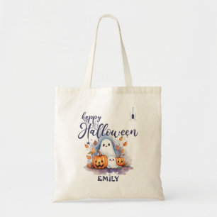 Bolso De Tela Encantador truco de Personalizable de Halloween o 