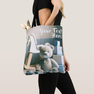 Bolso De Tela Encantadora habitación infantil con juguetes