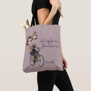 Bolso De Tela Encantadora mamá/hija dibujando ‘Mamá Guay’ en bic