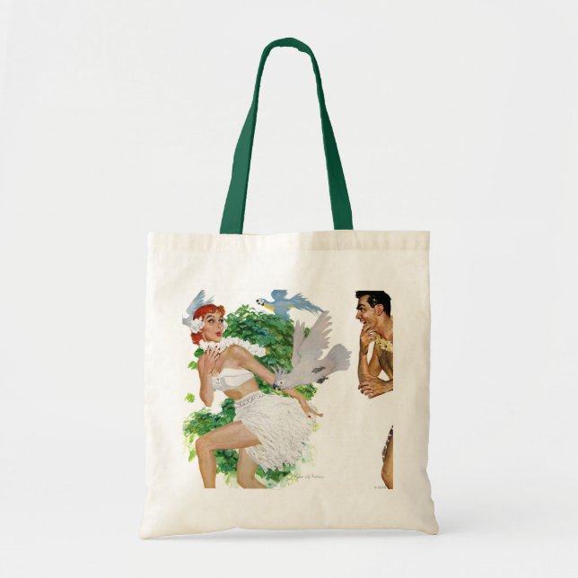 Bolso De Tela Encanto de las islas (Frente)