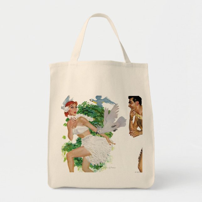 Bolso De Tela Encanto de las islas (Frente)