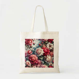 Bolso De Tela Encanto Floral Rosa Atemporal