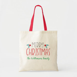 Bolso De Tela Encanto navideño