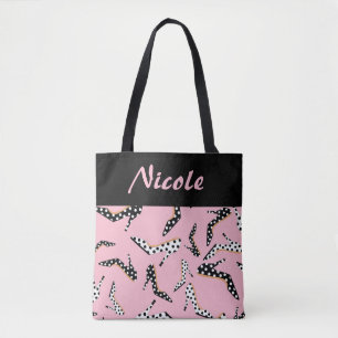 Bolso De Tela Encanto rosado de talón alto