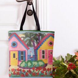 BOLSO DE TELA ENCANTO VIBRANTE ESCENARIO TROPICAL PARA SU TOTE
