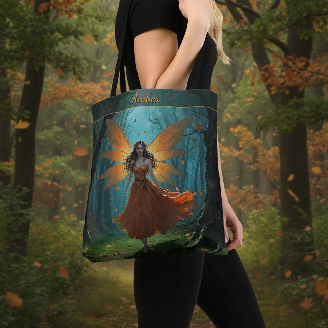 Bolso De Tela Enchanted Autumn Fairy Thanksgiving Fantasy Art (Subido por el creador)