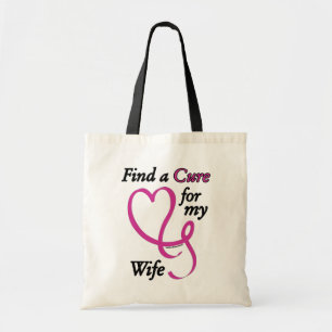 Bolso De Tela Encontrar una cura/corazón/esposa... cáncer de sen