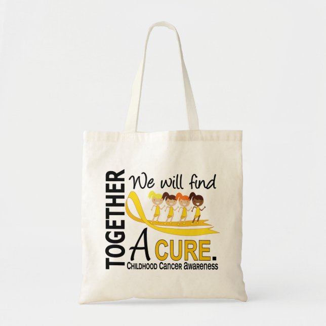 Bolso De Tela Encontraremos a un cáncer de la niñez de la (Frente)