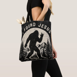 Bolso De Tela Encontré a Jesús, sigo buscando a Bigfoot Sasquatc