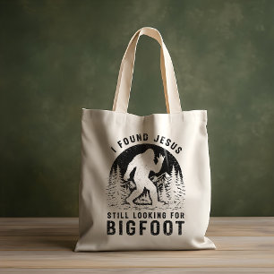 Bolso De Tela Encontré a Jesús, sigo buscando a Bigfoot Sasquatc
