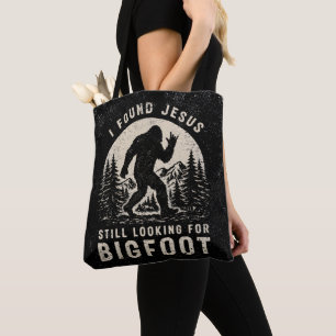 Bolso De Tela Encontré a Jesús, sigo buscando a Bigfoot Sasquatc