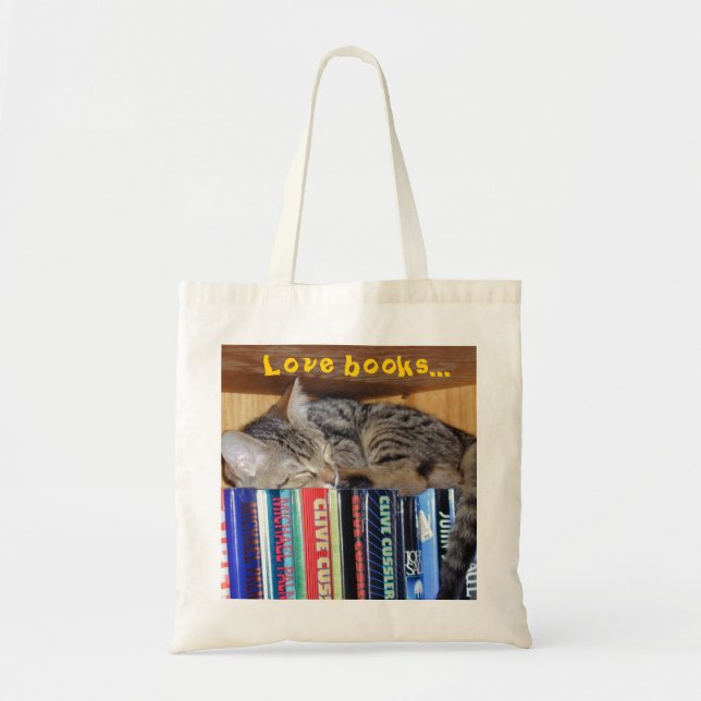 Bolso De Tela Encrespado para arriba con un buen libro (Frente)