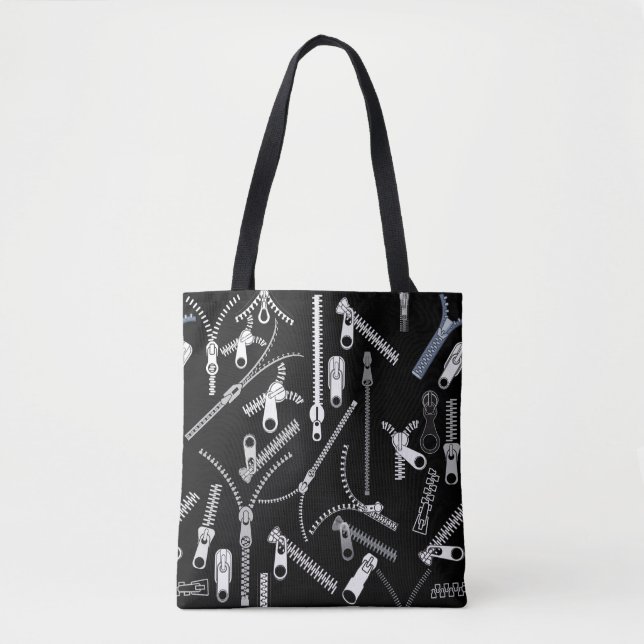 Bolso De Tela Encuentra tus cremalleras.bx4 Black BG (Anverso)