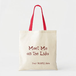 Bolso De Tela Encuéntreme en el Lido personalizado