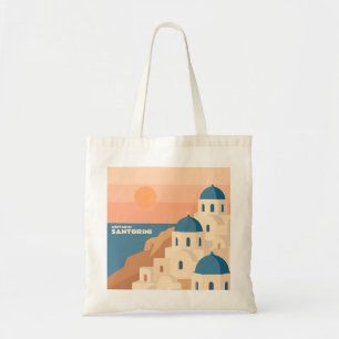 Bolso De Tela Encuéntrenme en Santorini: Iglesias griegas Minima
