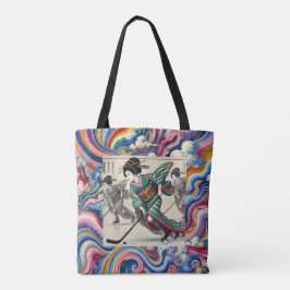 Bolso De Tela Energetic Ukiyo-e Tote Bag
