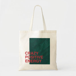 Bolso De Tela Energía Crazy Positiva - Diseño Audaz De Oferta Mo