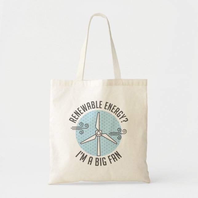 Bolso De Tela Energía renovable (Frente)