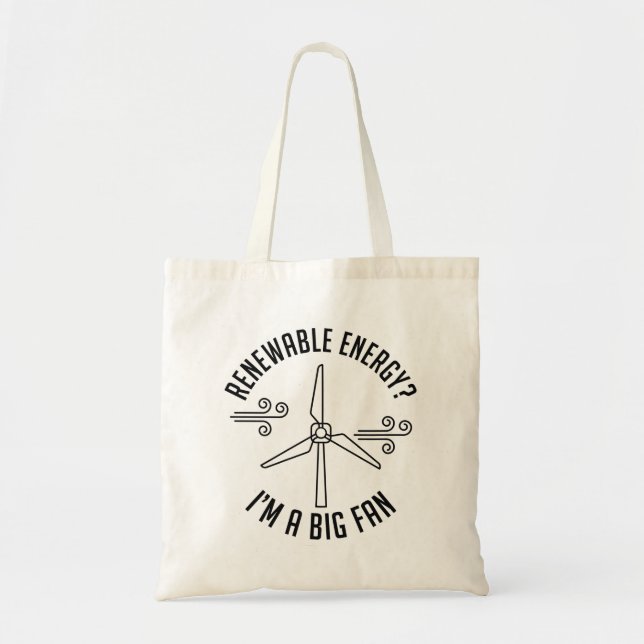 Bolso De Tela Energía renovable (Frente)
