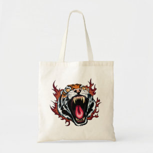 Bolso De Tela Enfadado Roaring Tiger Face