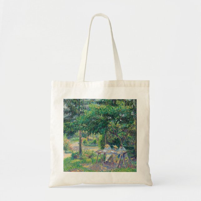 Bolso De Tela Enfants attabés dans le jardin Camille Pissarro (Frente)