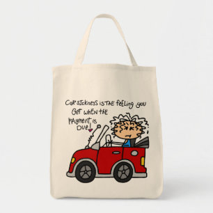 Bolso De Tela Enfermedad de coche chistosa
