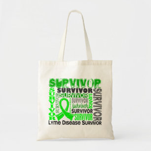 Bolso De Tela Enfermedad de Lyme del superviviente 10