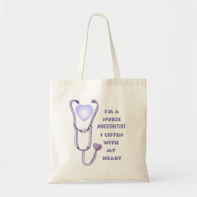 Bolso De Tela Enfermera Anestesista Stethoscope (Frente)