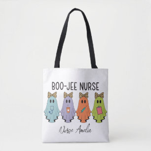 Bolso De Tela Enfermera Boo-Jee Halloween Fantasma Personalizado