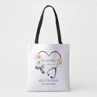 Enfermera Caregiver Estetoscopio Floral Promociona
