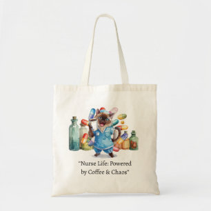 Bolso De Tela Enfermera con texto gracioso para los amantes del