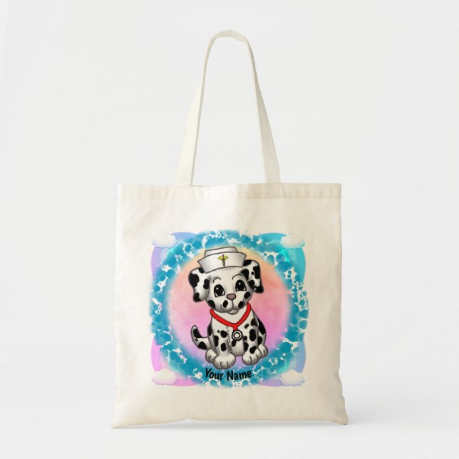 Bolso De Tela Enfermera de cachorro (Frente)