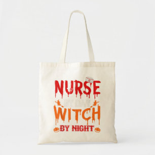Bolso De Tela Enfermera de cráneo de azúcar Stethoscope Hallowee