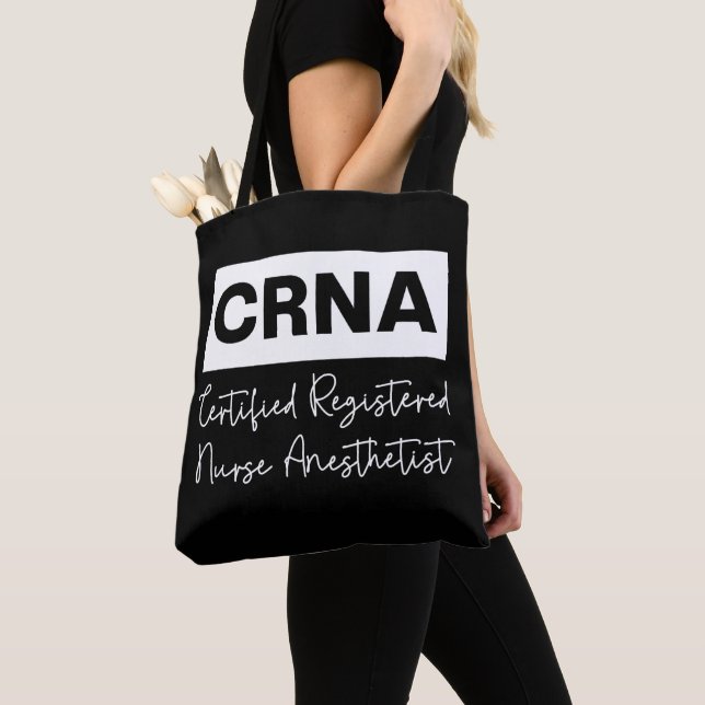 Bolso De Tela Enfermera de CRNA Anestesiólogo anestesista (Detalle)