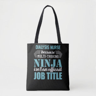 Bolso De Tela Enfermera de diálisis por Ninja multitarea