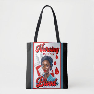 Bolso De Tela Enfermera de enfermería. Está en mi sangre.
