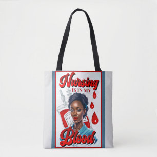 Bolso De Tela Enfermera de enfermería. Está en mi sangre.