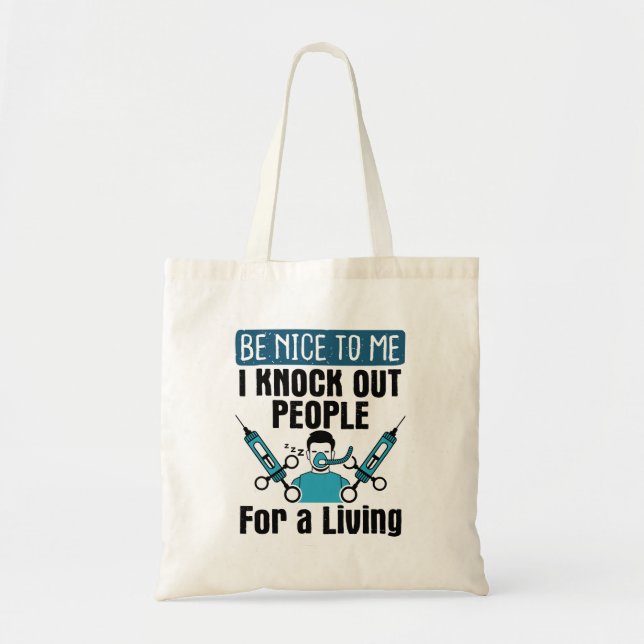 Bolso De Tela Enfermera de la CRNA Anestesiólogo anestesista ext (Frente)
