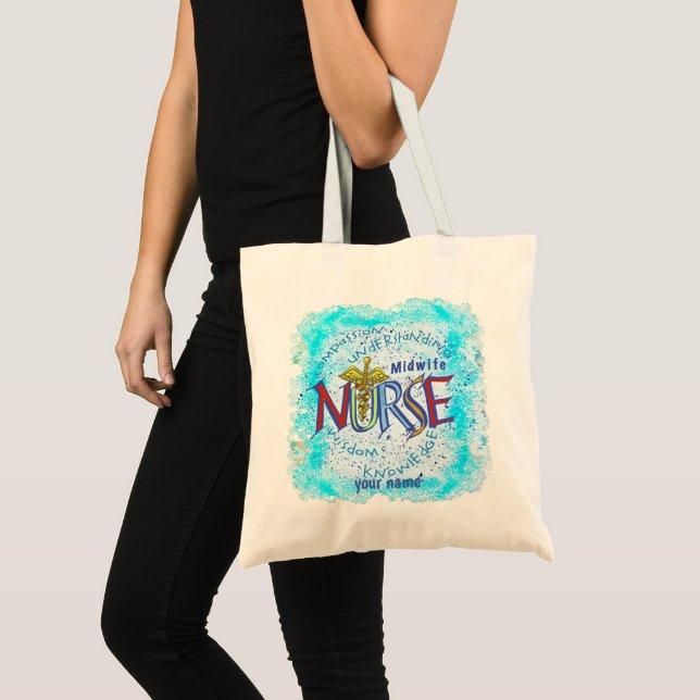 Bolso De Tela Enfermera de partería Motto (Anverso (producto))