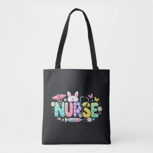 Bolso De Tela Enfermera de Pascua adorable Humor médico