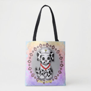 Bolso De Tela Enfermera de perro con pipa