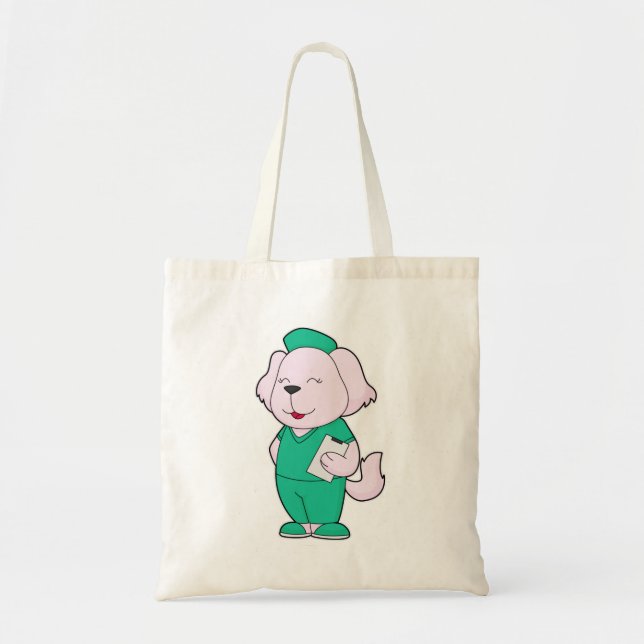 Bolso De Tela Enfermera de perros (Frente)