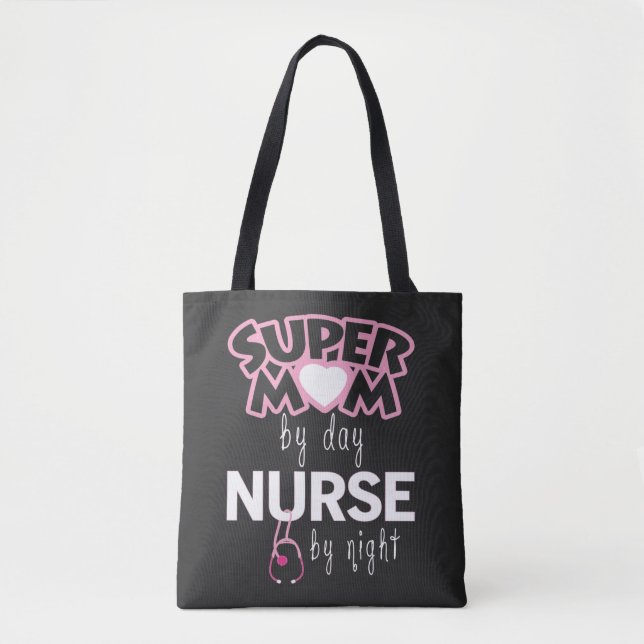 Bolso De Tela Enfermera de supermamá (Anverso)